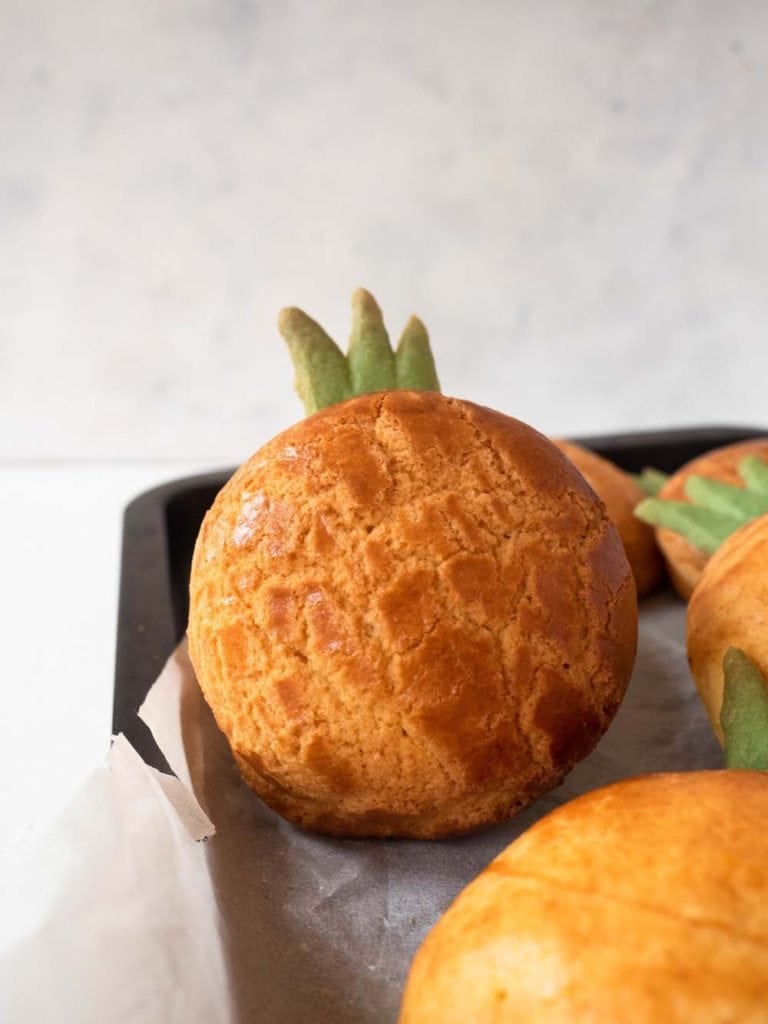 Pineapple Shaped Pineapple Buns Catherine Zhang