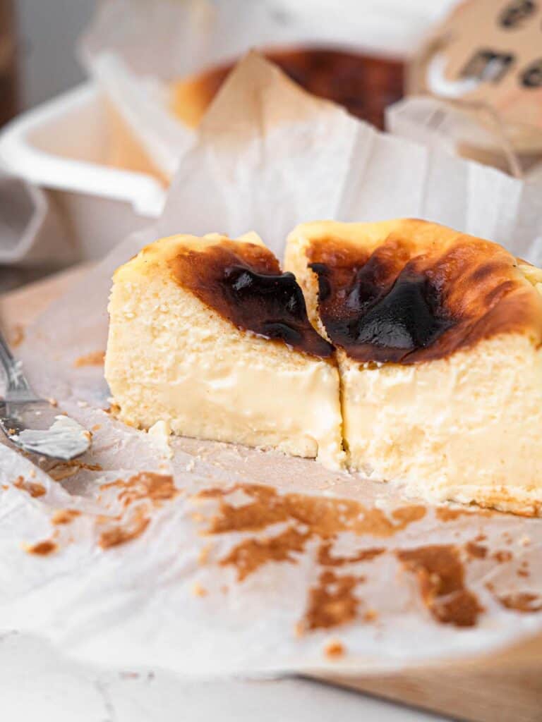 Mini Baked Basque burnt cheesecake