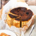 Pumpkin spice san sebastian burnt basque cheesecake