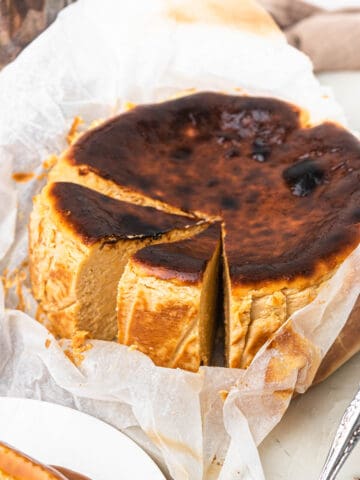 Pumpkin spice san sebastian burnt basque cheesecake