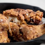 chocolate chip mochi skillet cookie