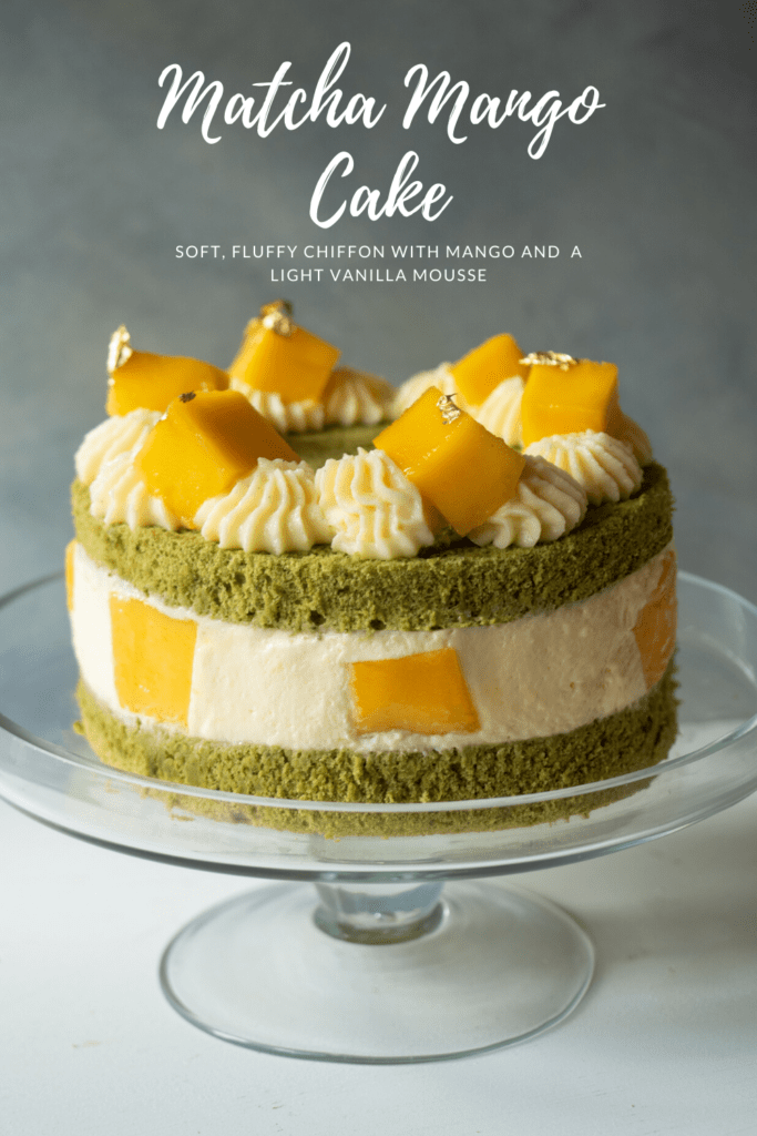 Matcha Mango Sponge Cake