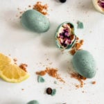 Blueberry Cheesecake Easter Eggs