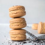perfect macarons with salted caramel and milk tea filling