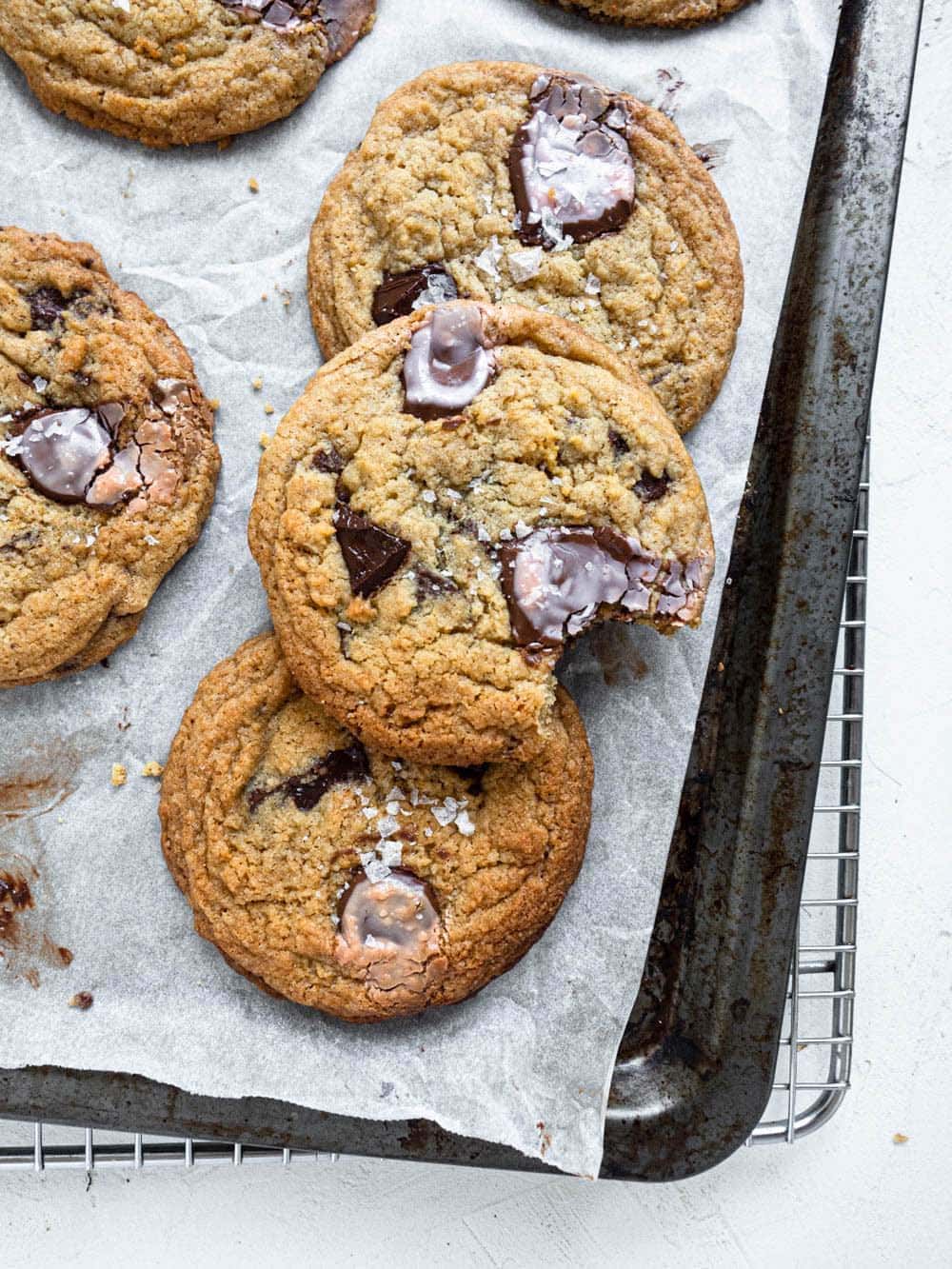 No-Chill Chocolate Chip cookies with Pantry chocolates