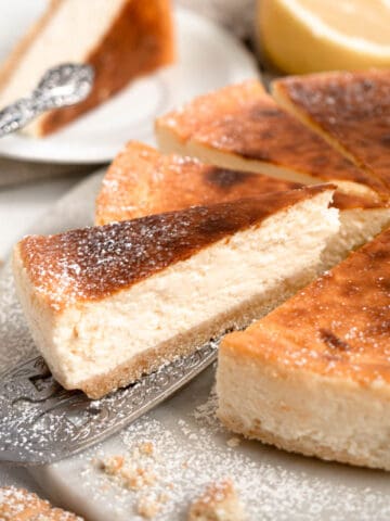 Classic rich and creamy New York style cheesecake