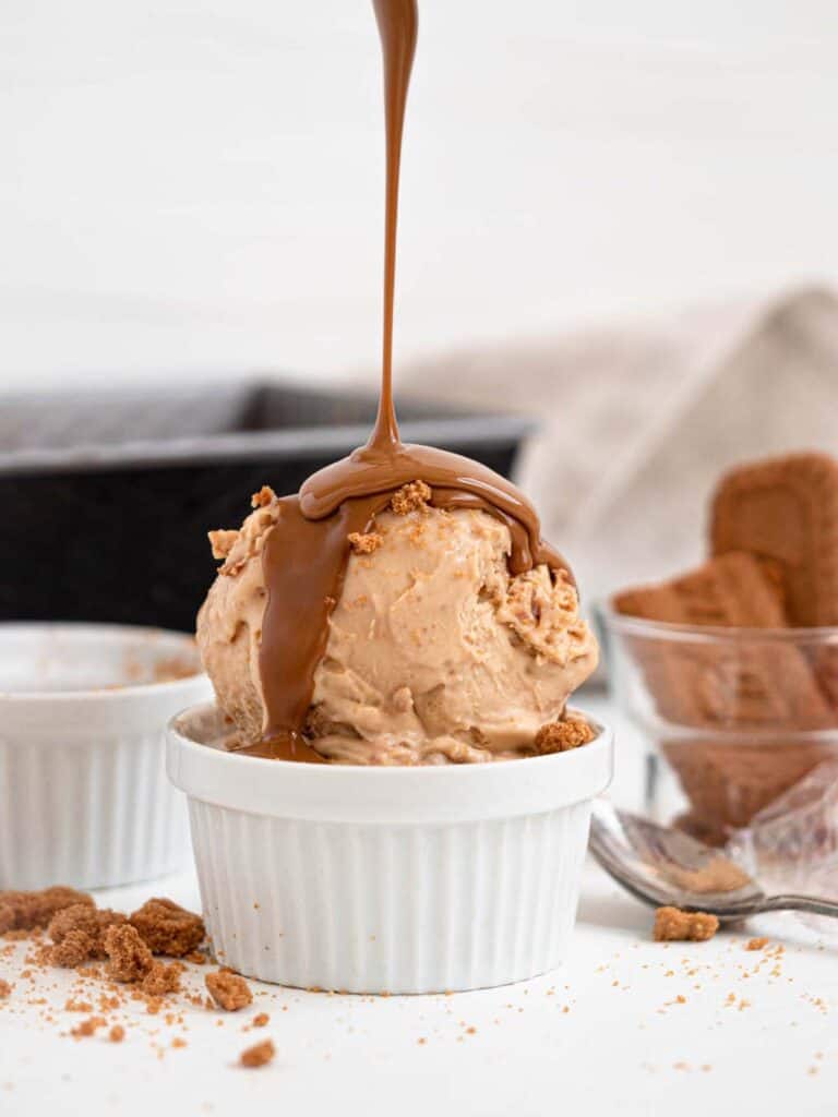 Speculaas Cookie Butter Lotus Biscoff no churn ice-cream 