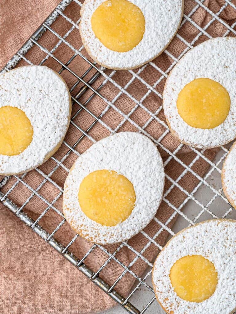 Melt in your mouth lemon curd thumbprint cookies