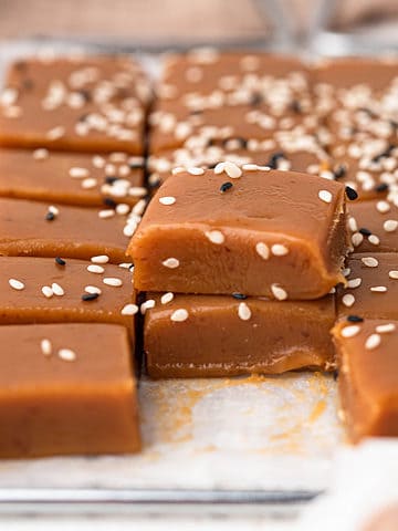 soft and buttery miso caramels