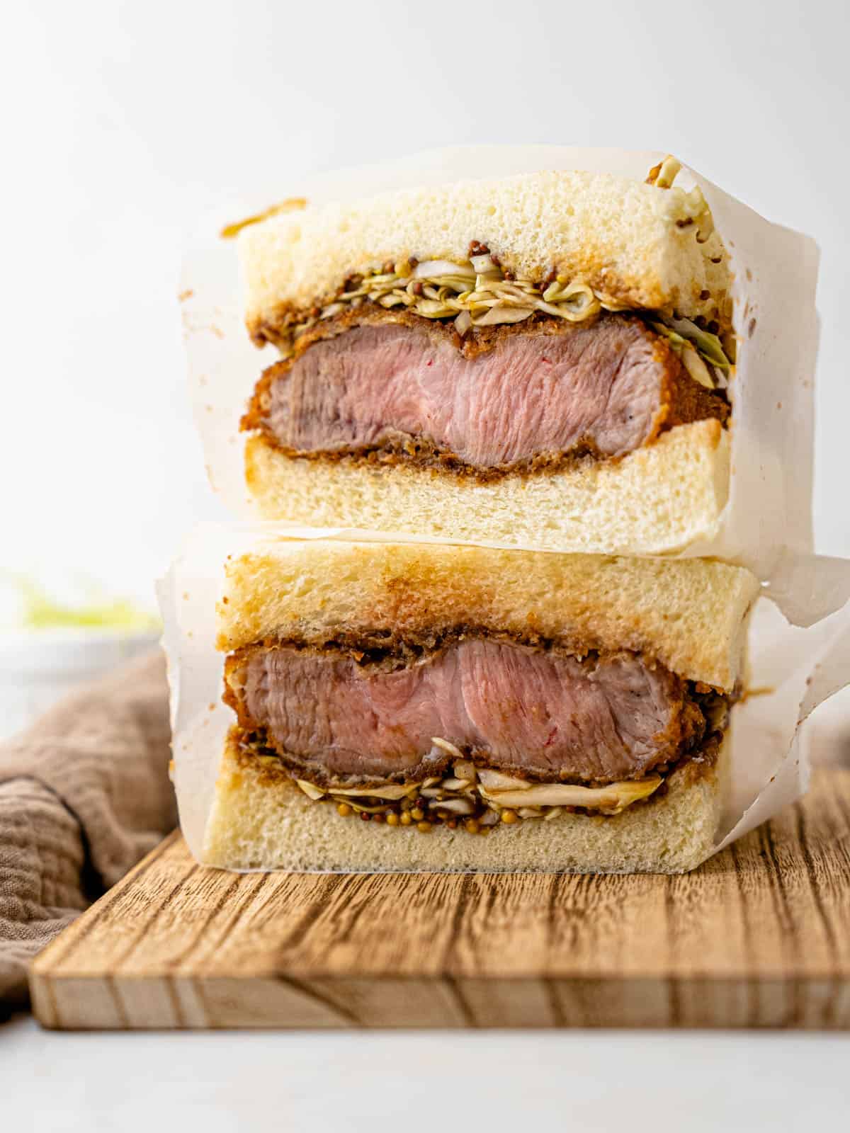 Japanese pork katsu sandwich