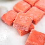 Fresh watermelon mochi squares
