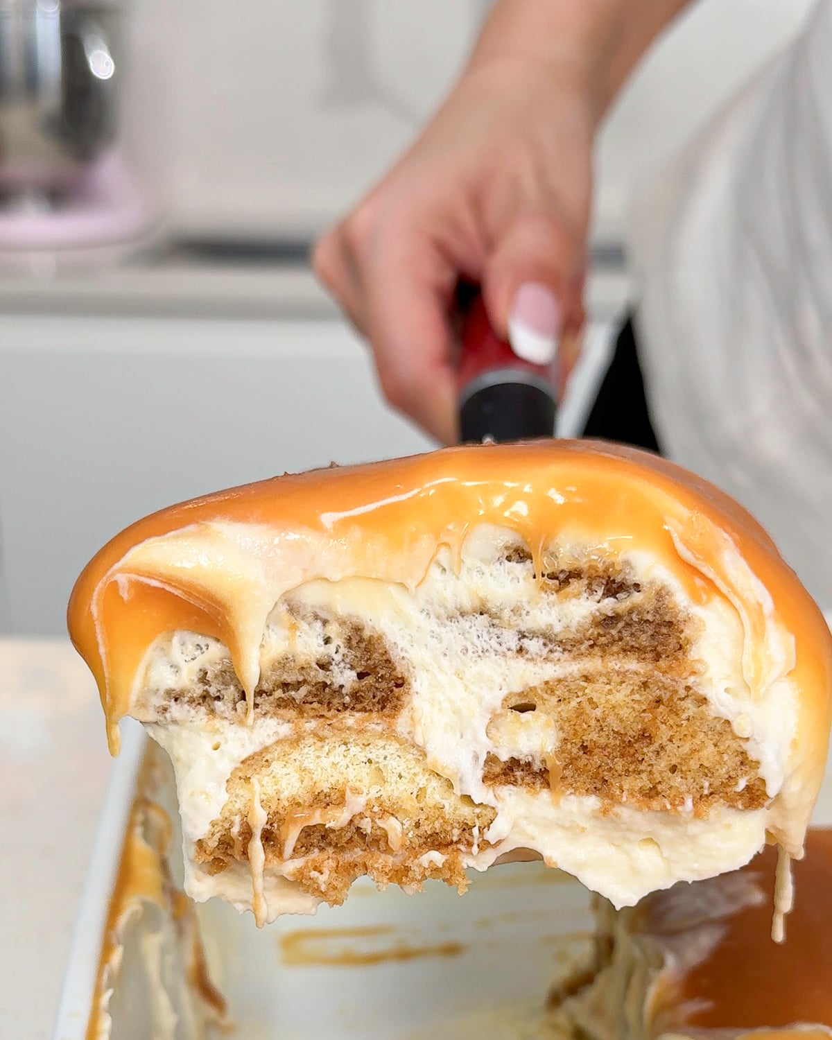 Salted caramel mascarpone tiramisu - Catherine Zhang Salted caramel mascarpone tiramisu
