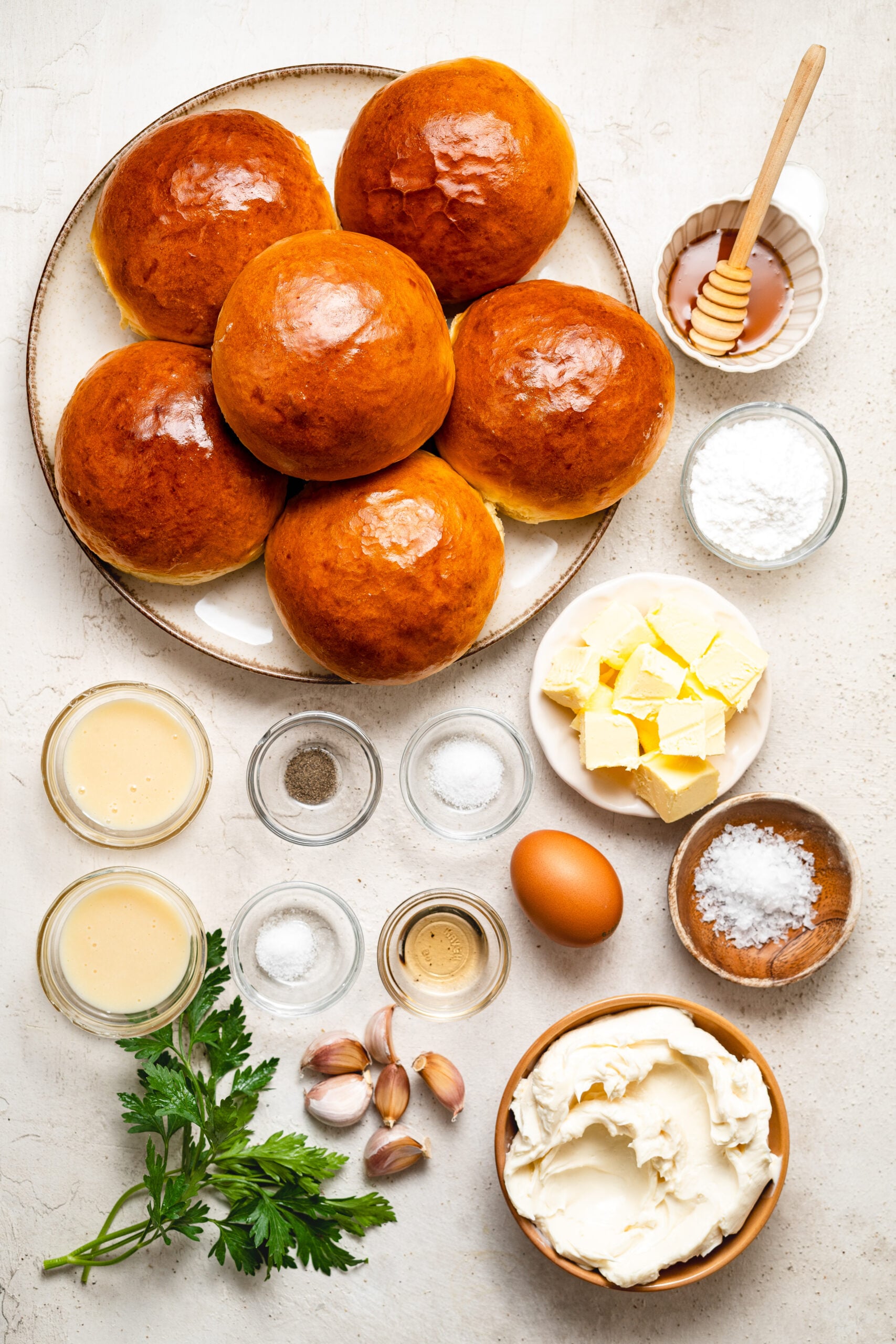 Ingredients - Catherine Zhang Ingredients - Korean Cream Cheese Garlic Bread
