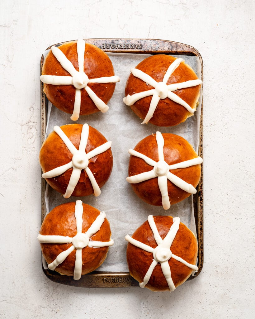 White cream filling piped into cut buns - Catherine Zhang White cream filling piped into cut buns