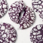 ube crinkle cookies