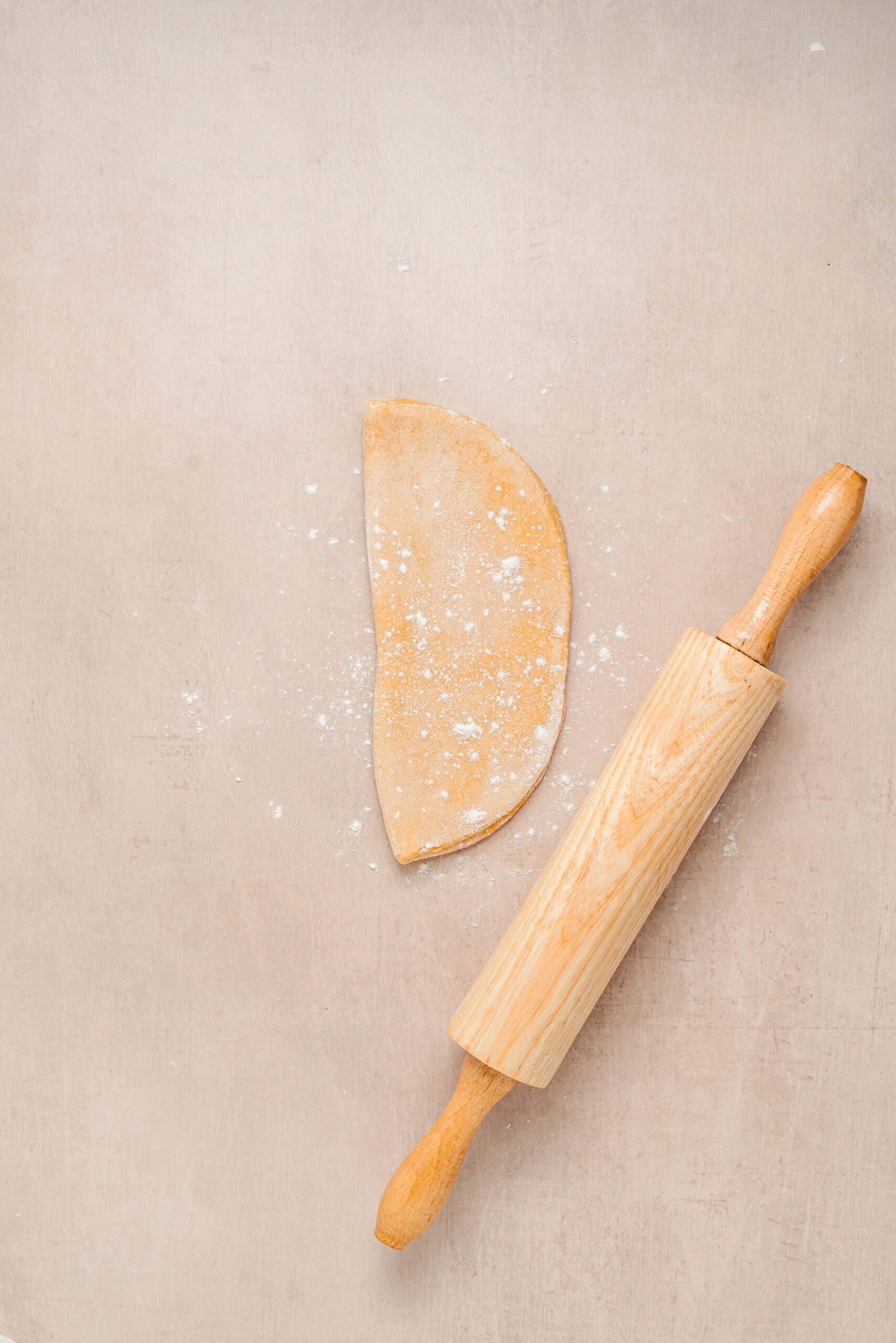 Cut Sachima Noodle Strands - Catherine Zhang Thin egg noodle strands cut and dusted with cake flour for sachima