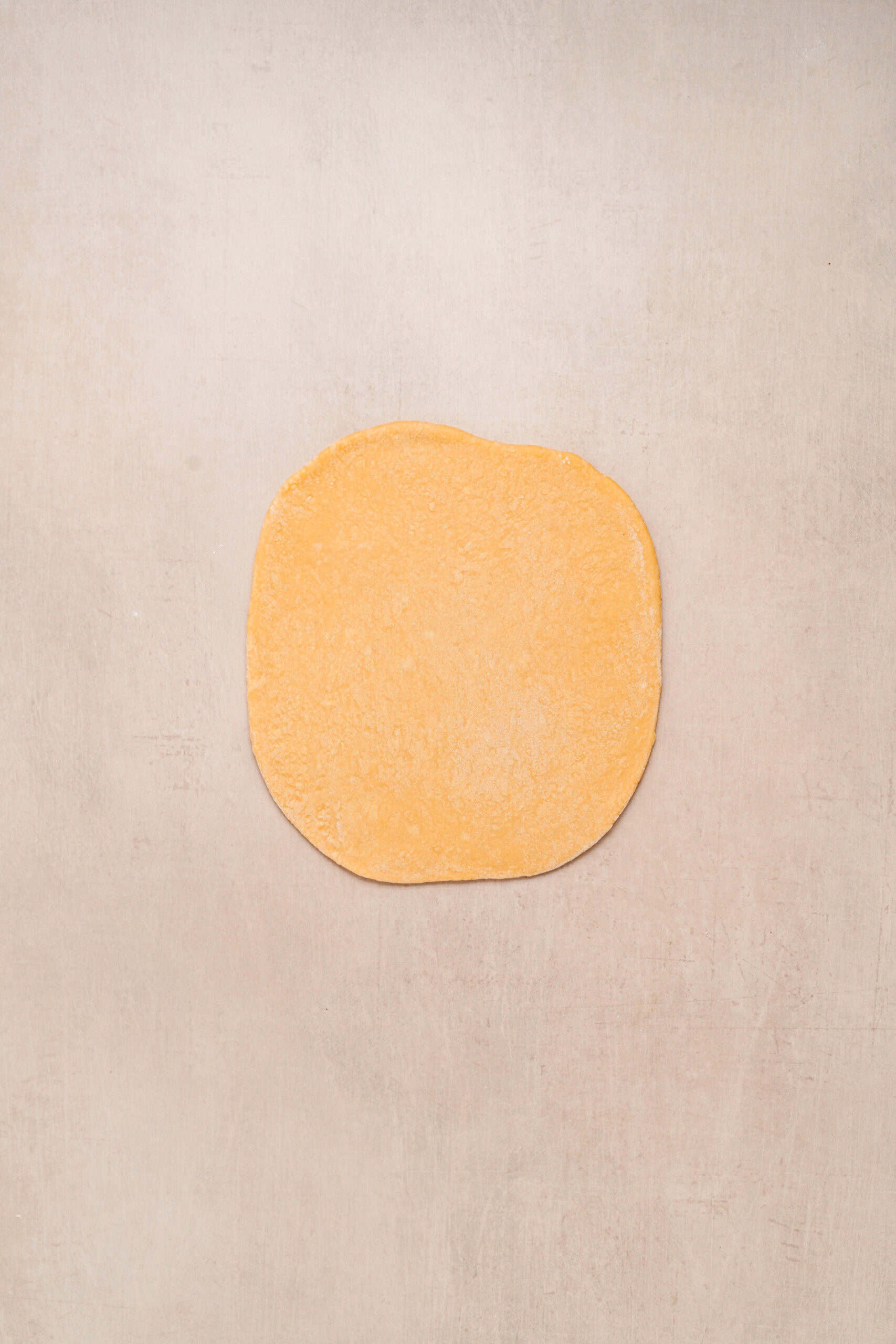 Rolled Sachima Dough Sheet - Catherine Zhang Sachima dough rolled into a thin sheet