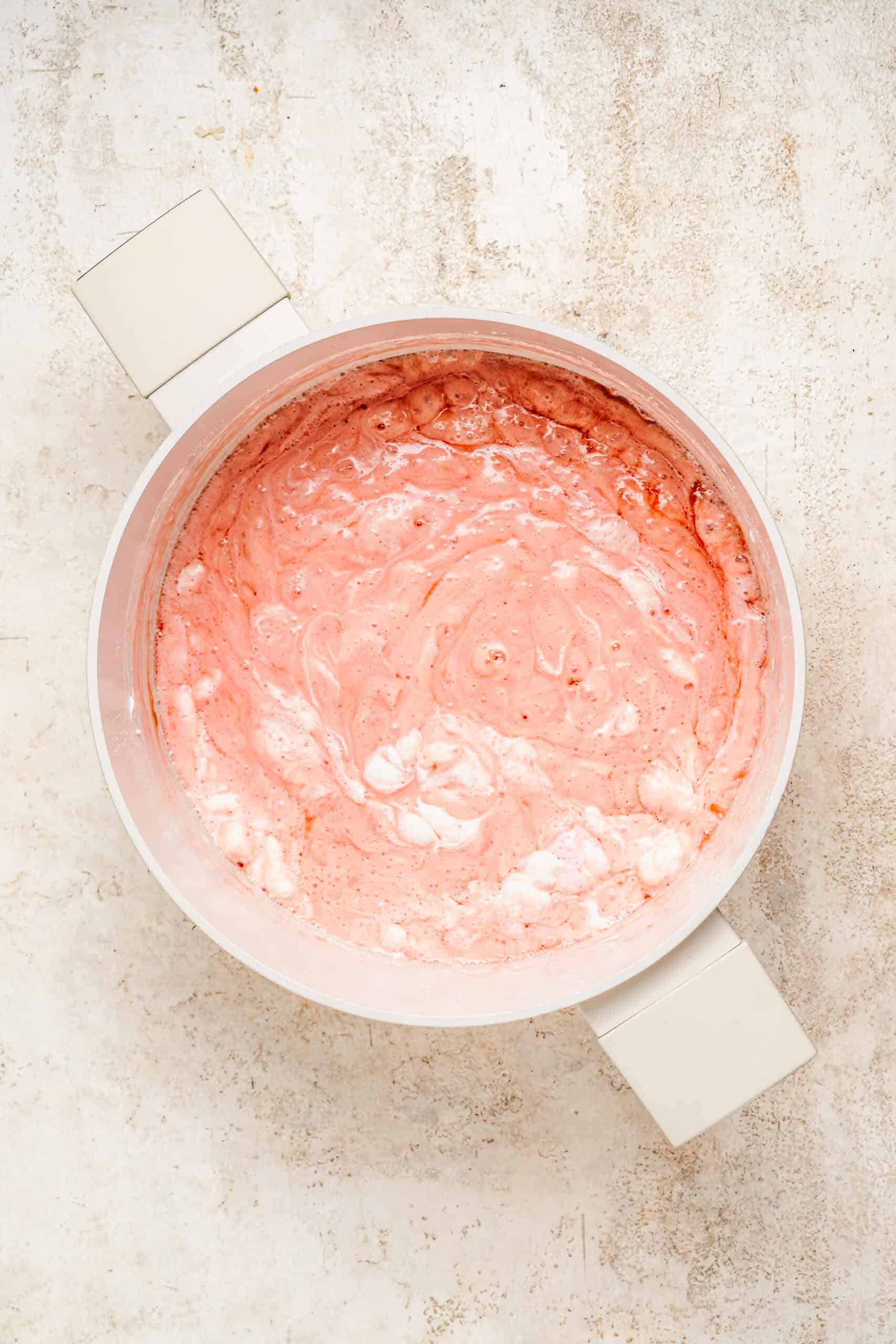 Glossy melted marshmallow nougat for snowflake crisp - Catherine Zhang Glossy melted marshmallow nougat for snowflake crisp