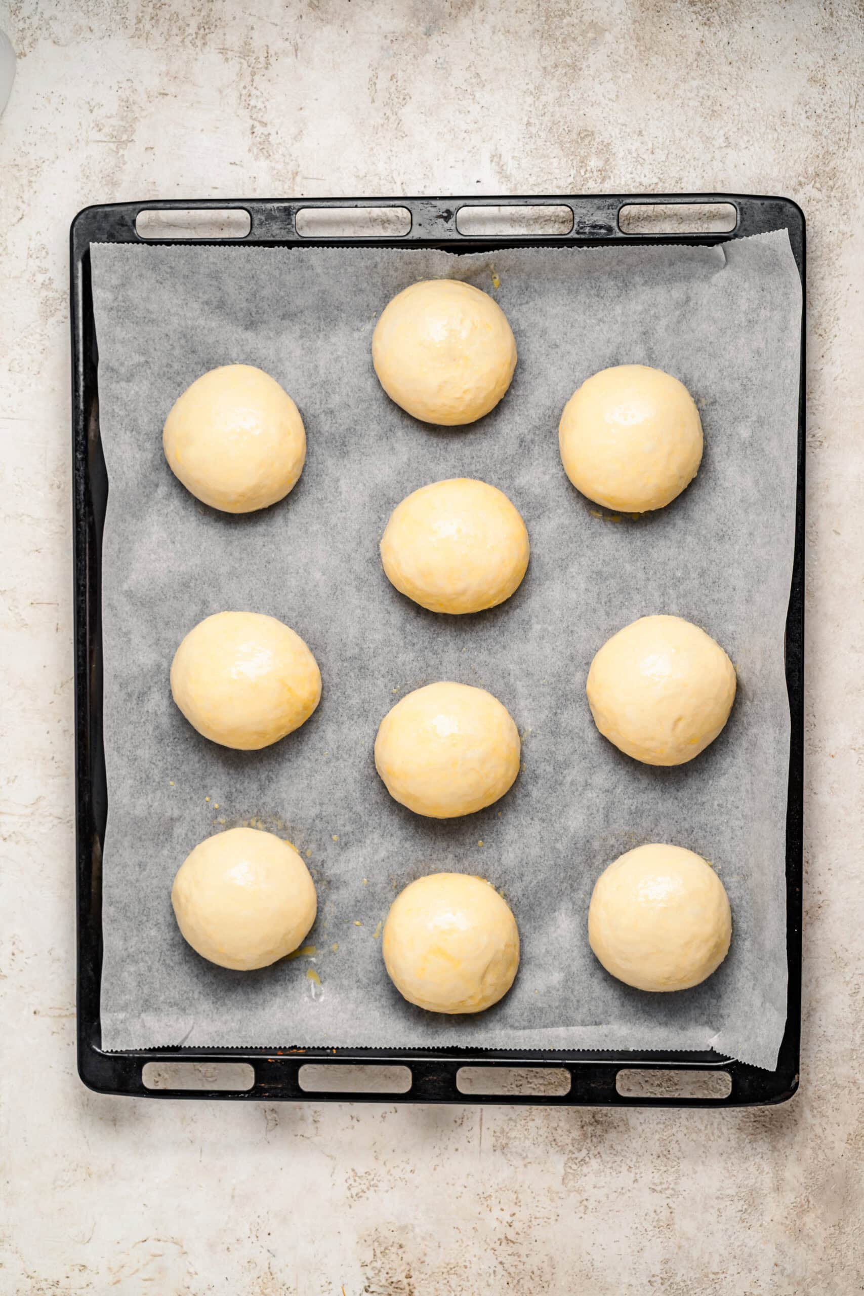 Dough balls dipped in peanut soboro crumbs before baking - Catherine Zhang Dough balls dipped in peanut soboro crumbs before baking
