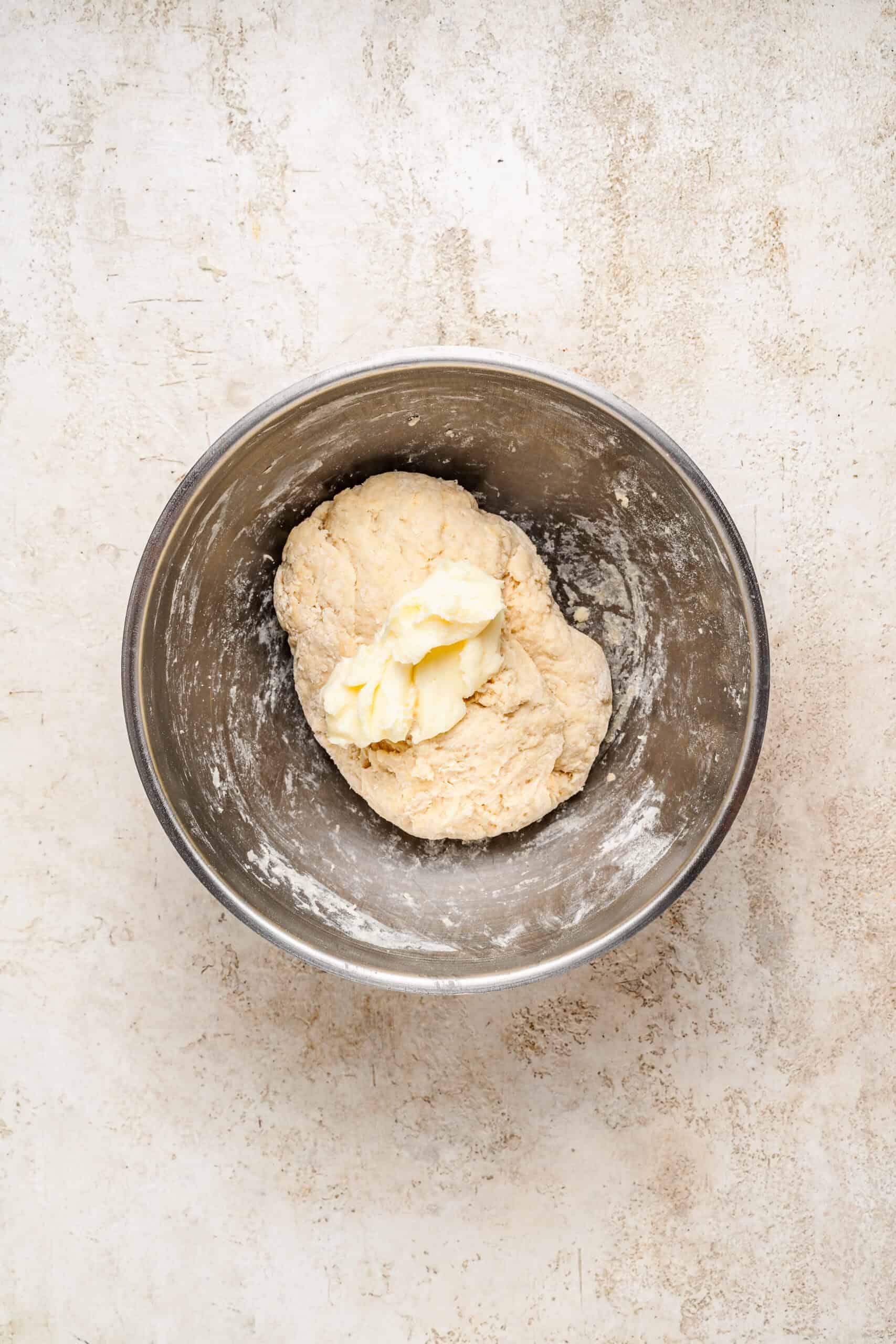 Smooth kneaded milk bread dough for soboro bread after the windowpane test - Catherine Zhang Smooth kneaded milk bread dough for soboro bread
