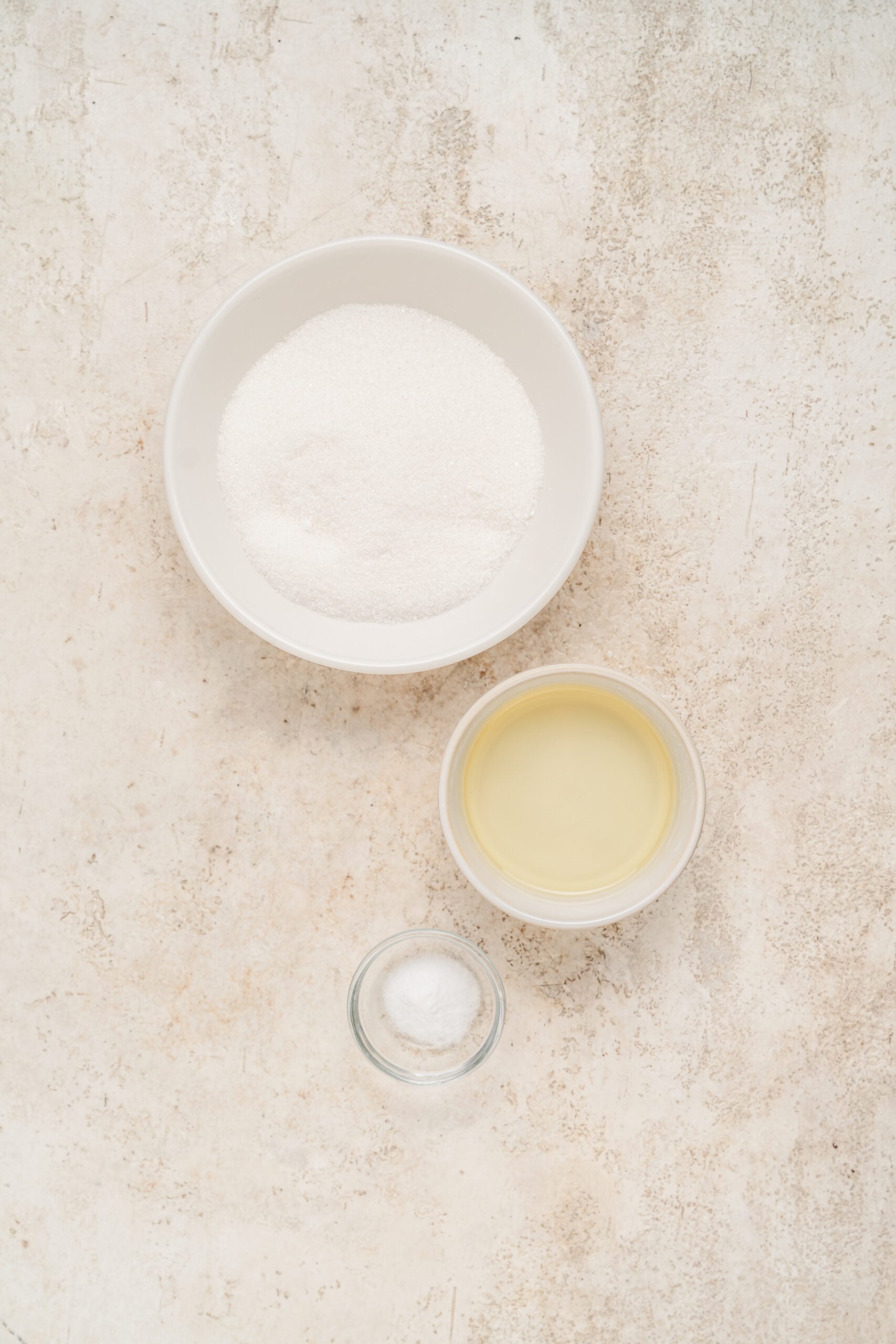 Dalgona candy ingredients: granulated sugar, baking soda and a little neutral oil - Catherine Zhang Dalgona candy ingredients: granulated sugar, baking soda and a little neutral oil