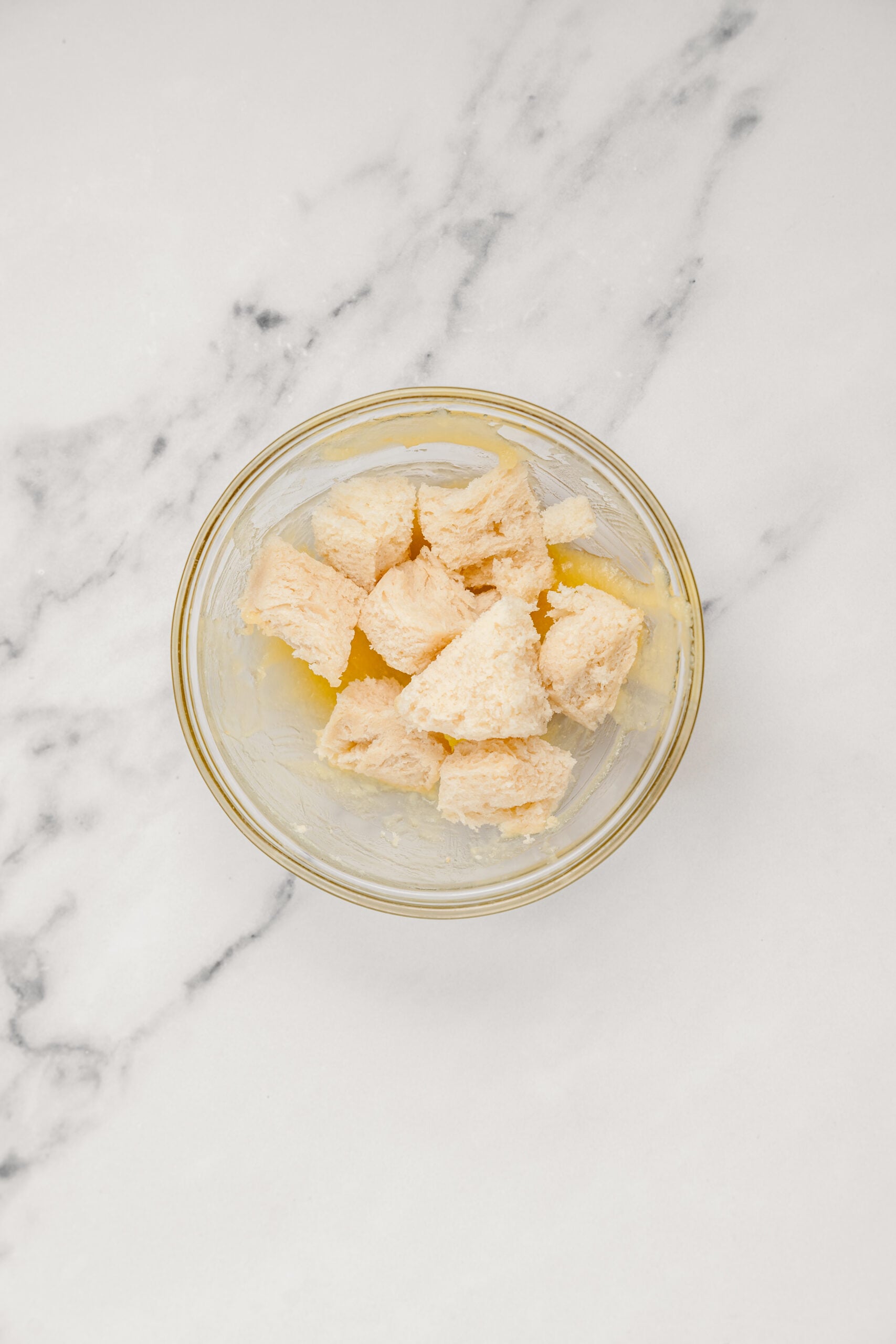 Shibuya Honey Toast - Catherine Zhang Bread cubes tossed in honey butter